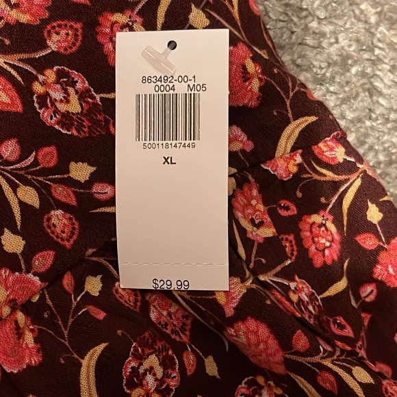 NWT, Fall Print Old Navy Dress - Picture 8 of 9